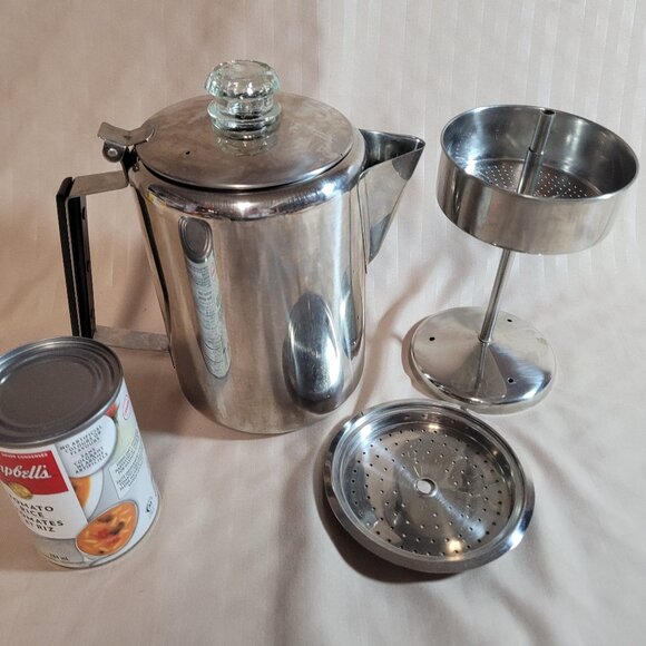 9 cup Percolator Stainless Steel Coffee Pot - Picture 1 of 7